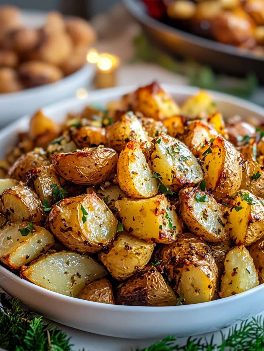 Easy Garlic Roast Potatoes