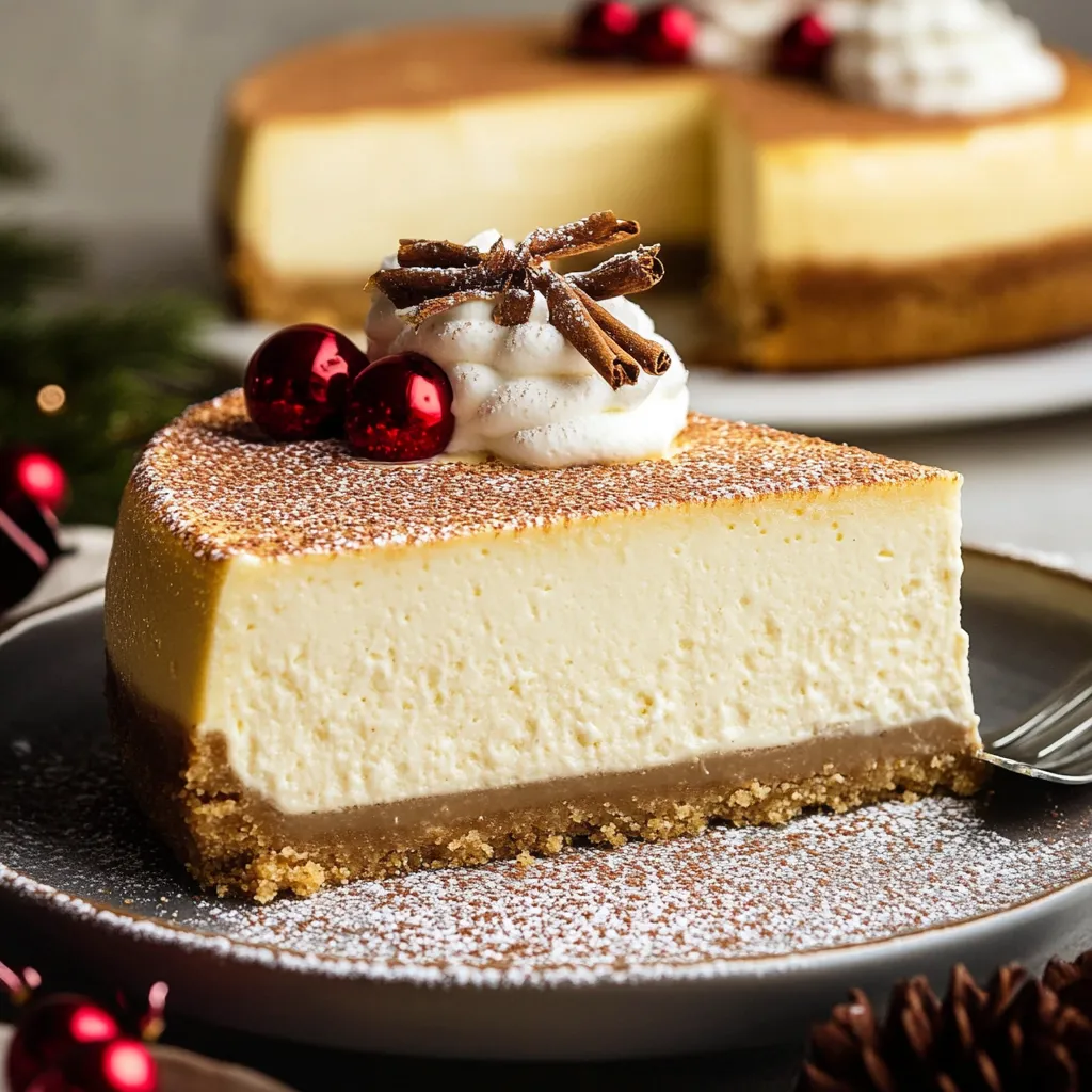 Eggnog Cheesecake