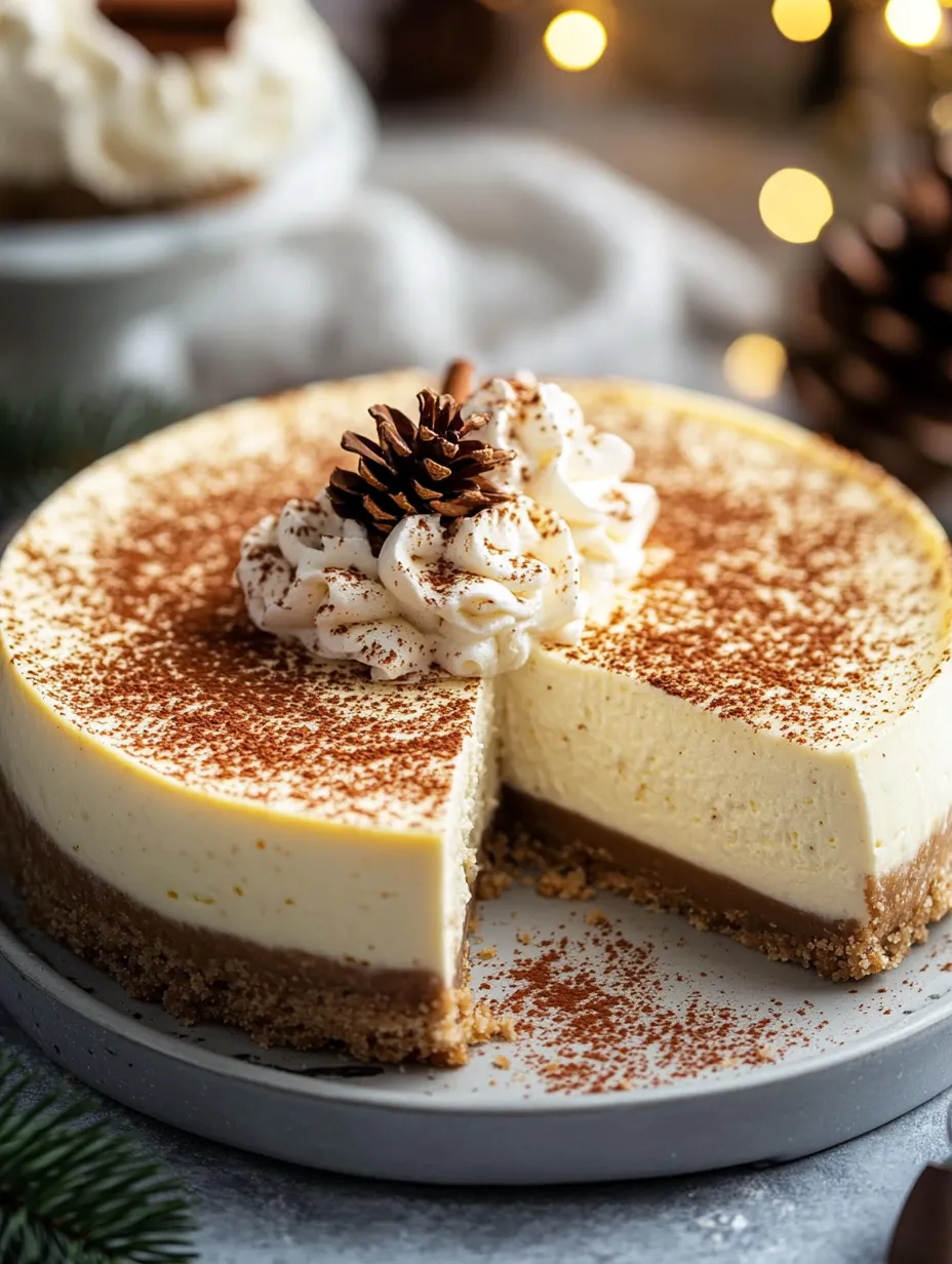 Eggnog Cheesecake Recipe