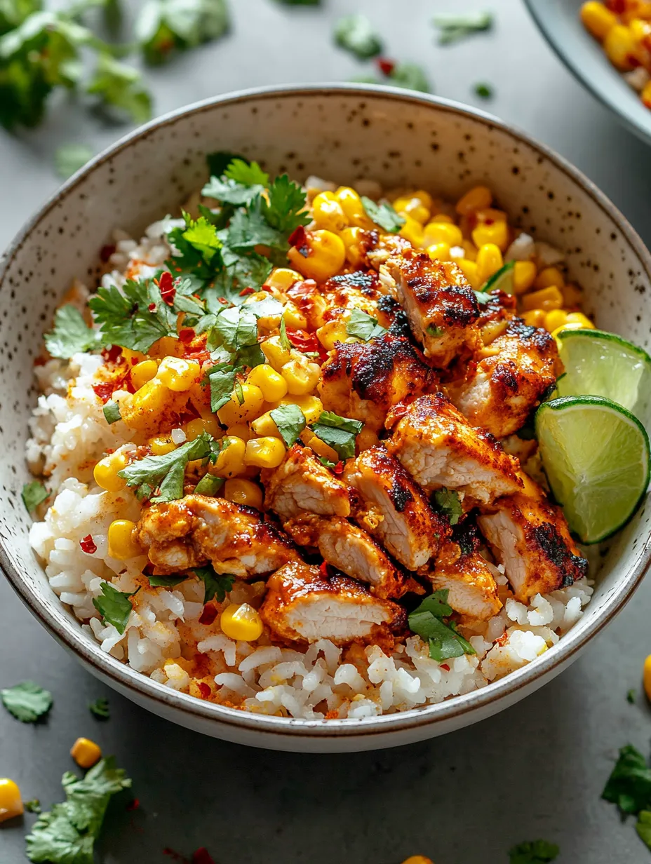 Street Corn Chicken Rice Bowl Recipe