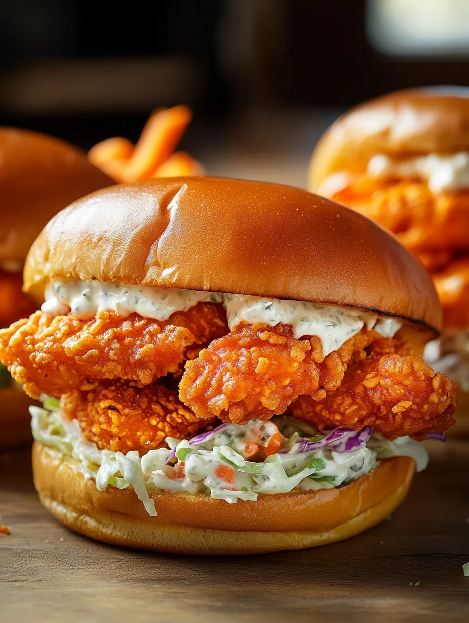 Easy Crispy Buffalo Chicken Sandwich