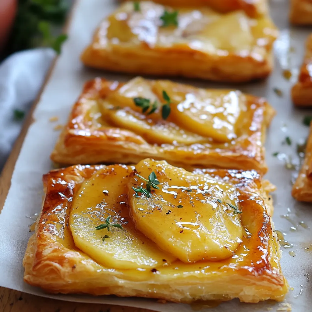 Upside-Down Apple & Brie Puff Pastry Tarts Recipe