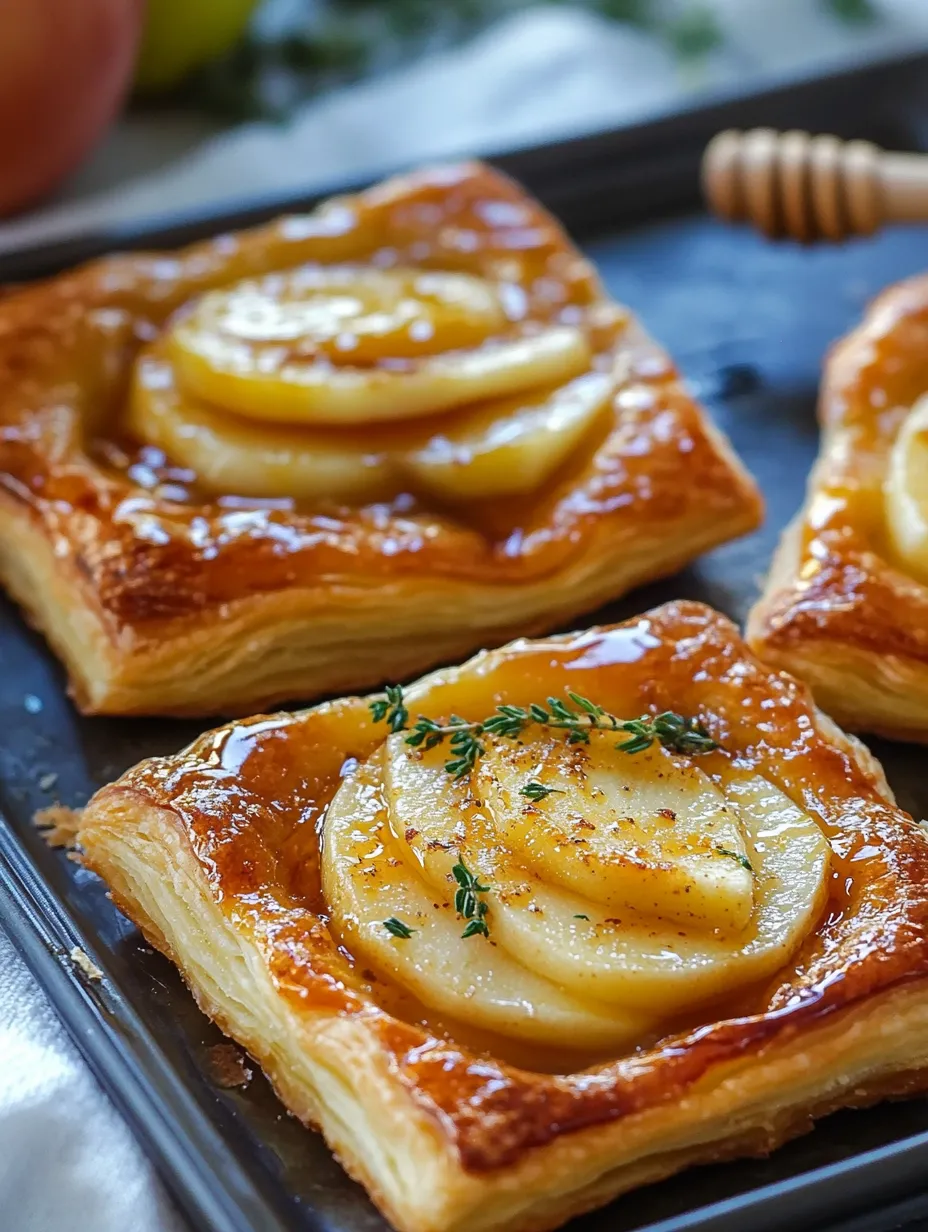 The Upside-Down Apple & Brie Puff Pastry Tarts