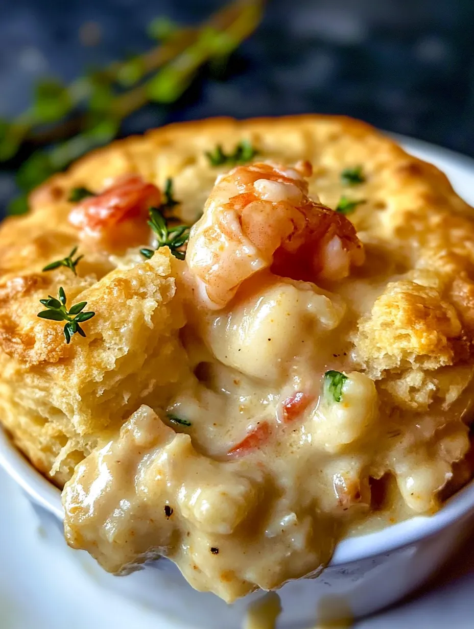 Cheddar Bay Biscuit Seafood Pot Pie