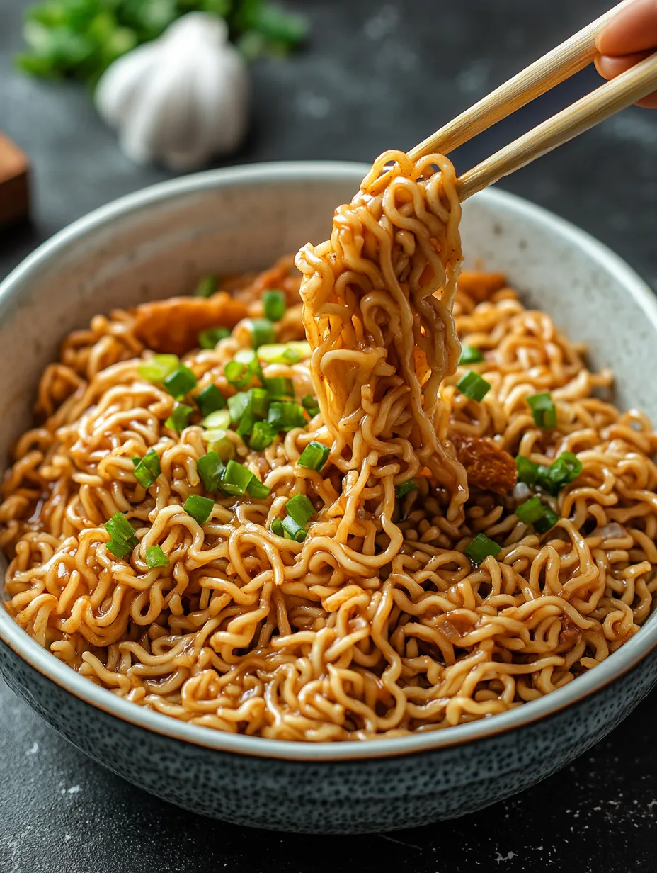 Easy Saucy Ramen Noodles