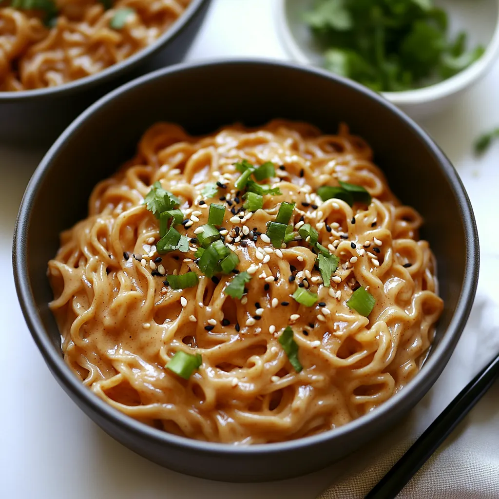 Easy Peanut Butter Ramen Noodles