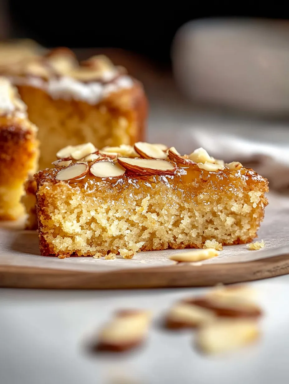 Easy Soaked Honey Almond Cake