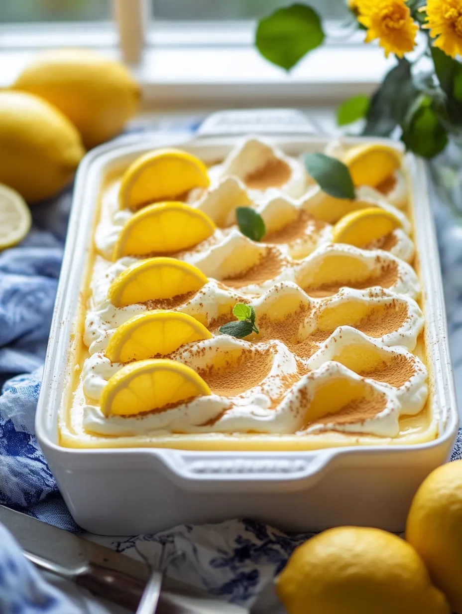 Easy Lemon Tiramisu