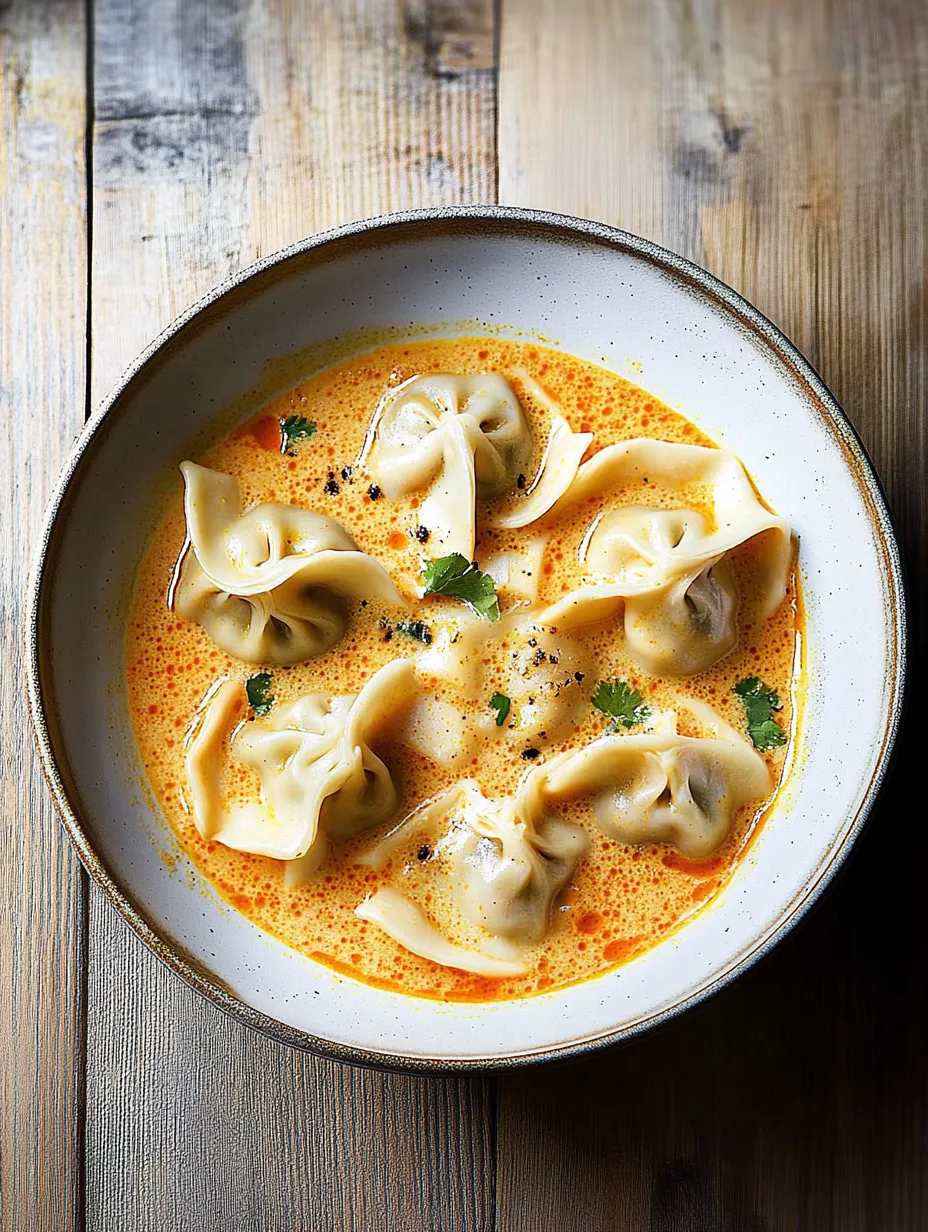 Thai Coconut Curry Dumpling Soup
