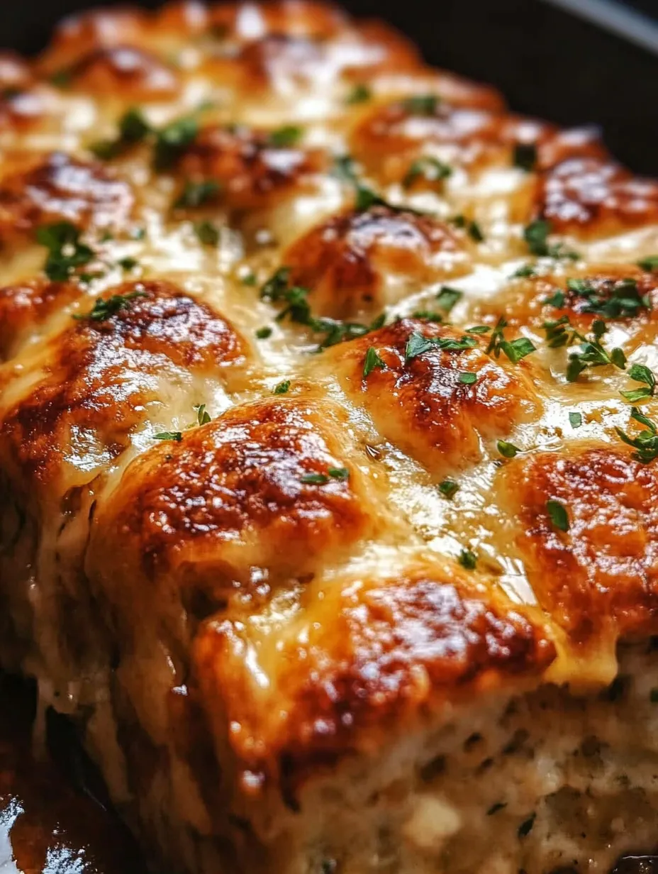 Garlic Parmesan Chicken Meatloaf