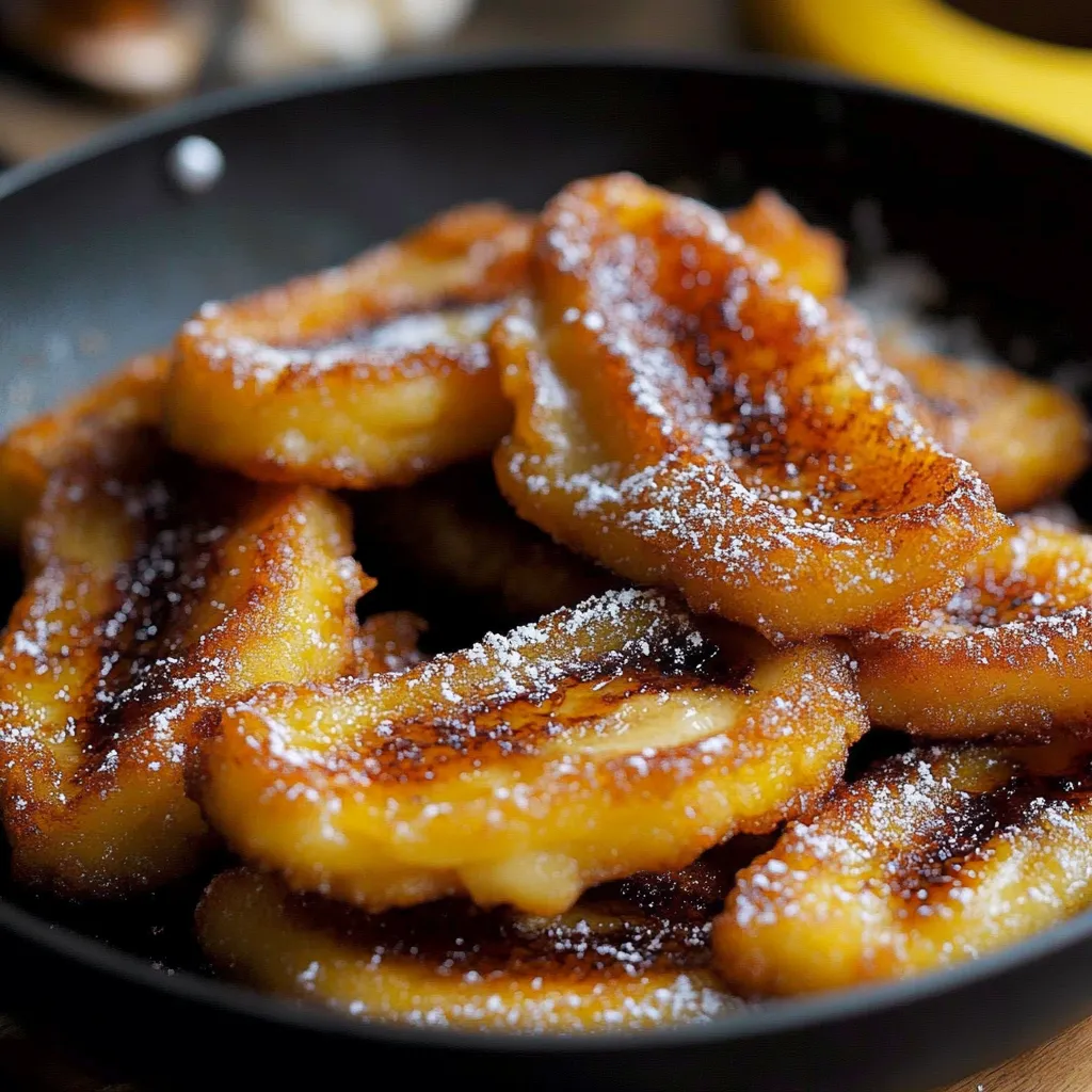 Skillet Banana Fritters Recipe