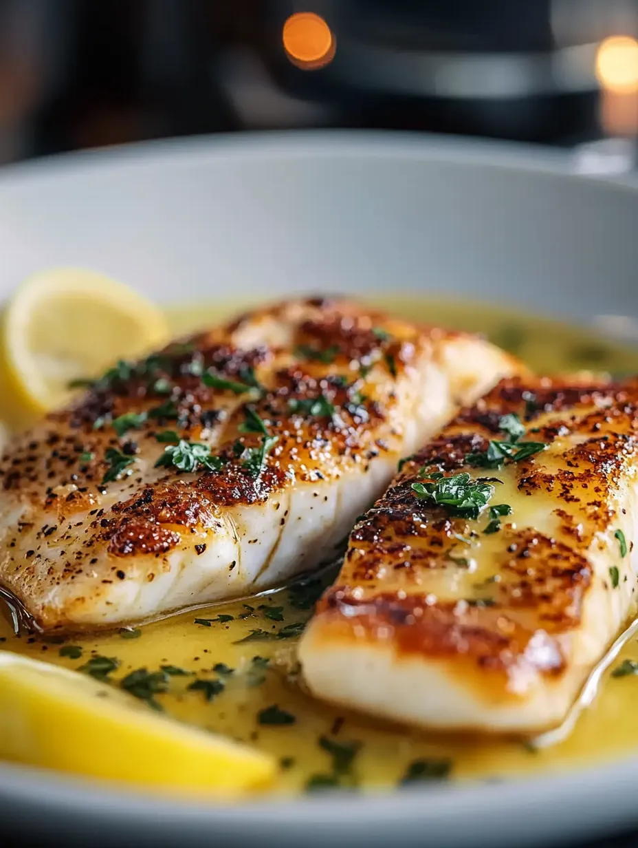 Pan Fried Tilapia with Lemon Butter Sauce