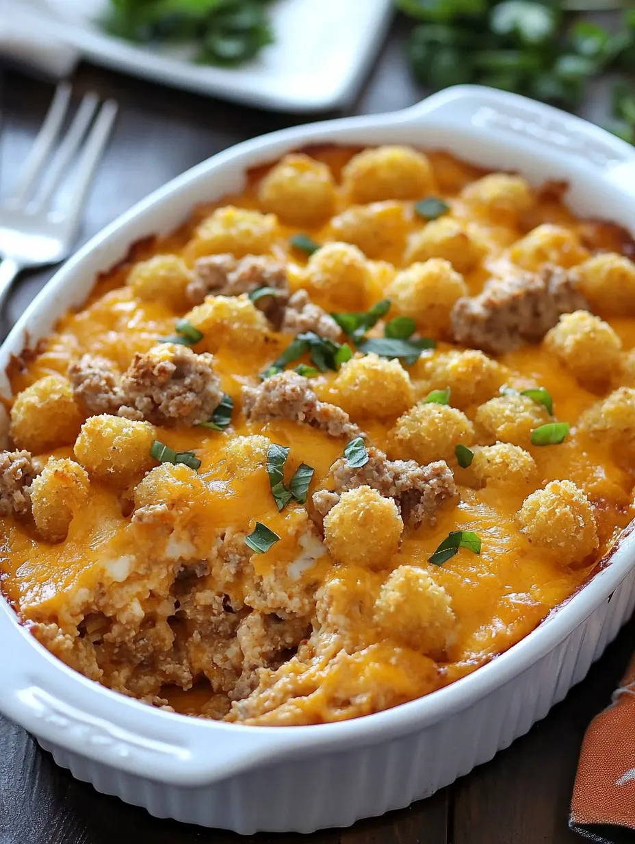 Easy Cowboy Tater Tot Casserole