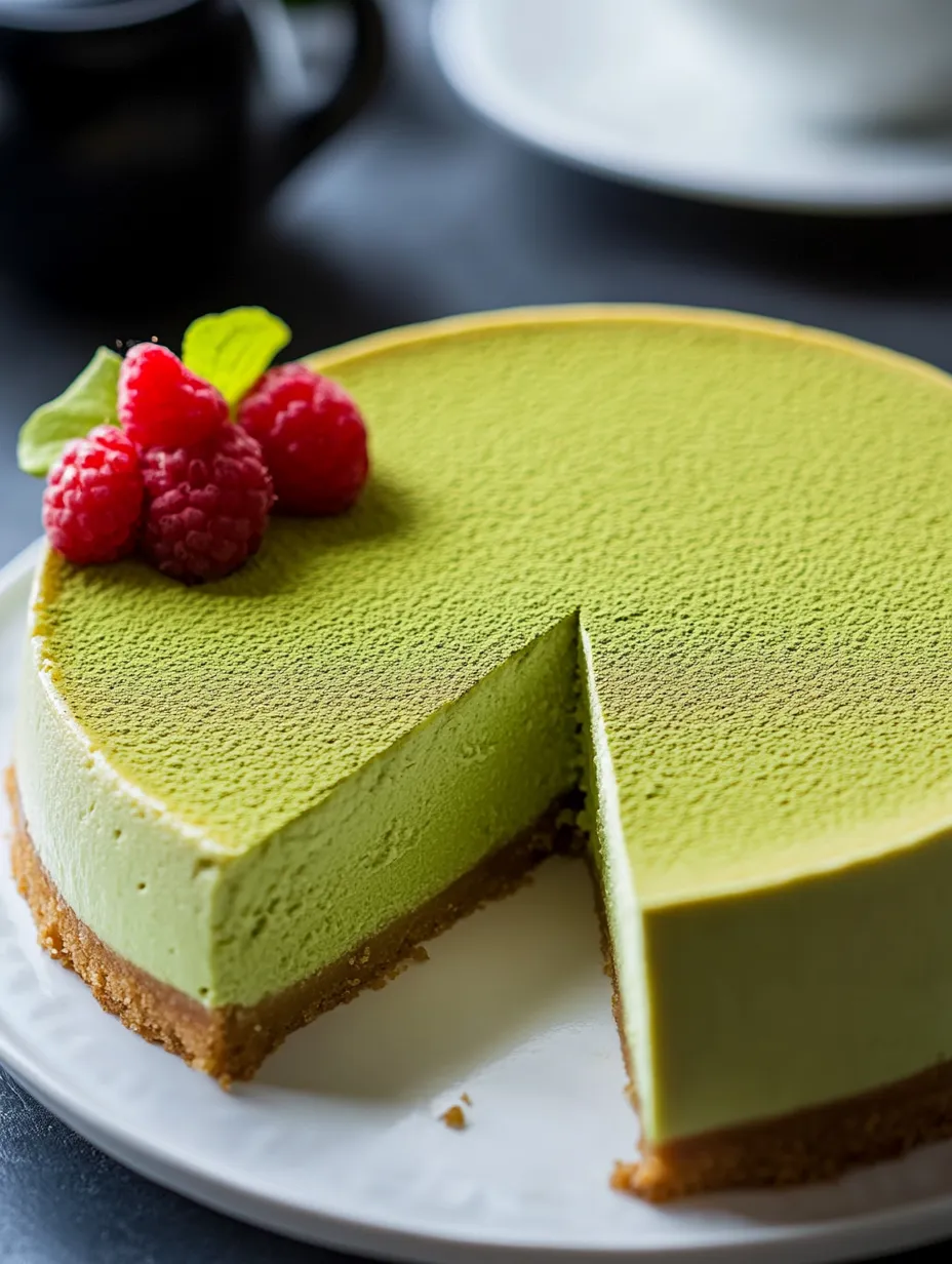 Matcha Japanese Cheesecake