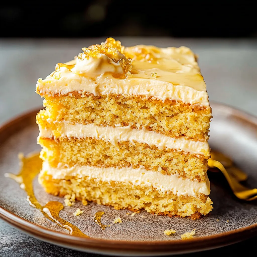 Layered Cornbread Cake with Whipped Honey Butter Frosting Recipe