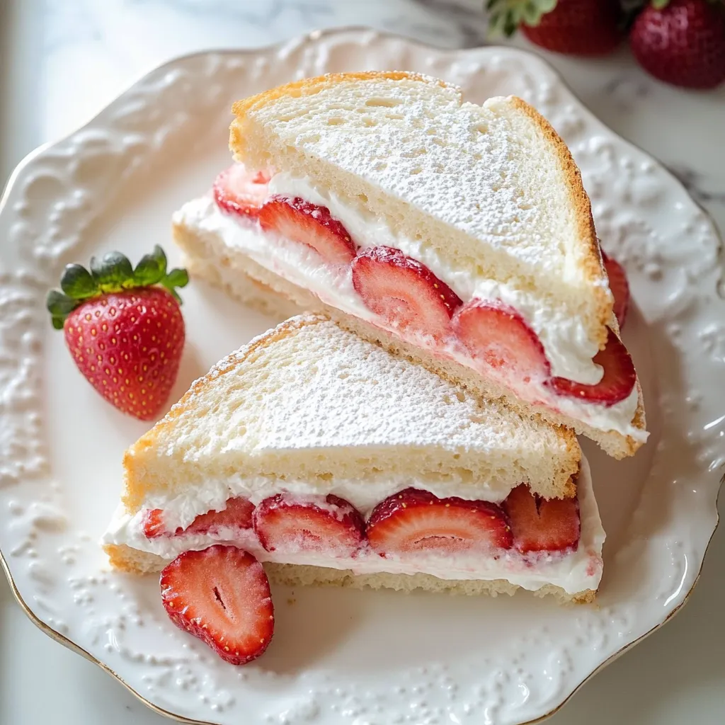 Strawberry Cream Sandwiches Recipe