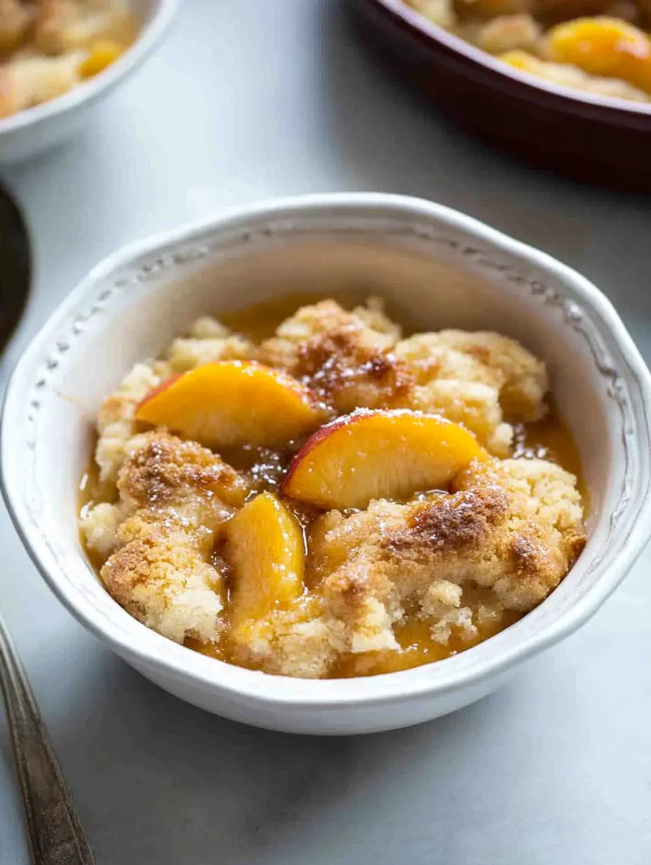 Old Fashioned Peach Cobbler