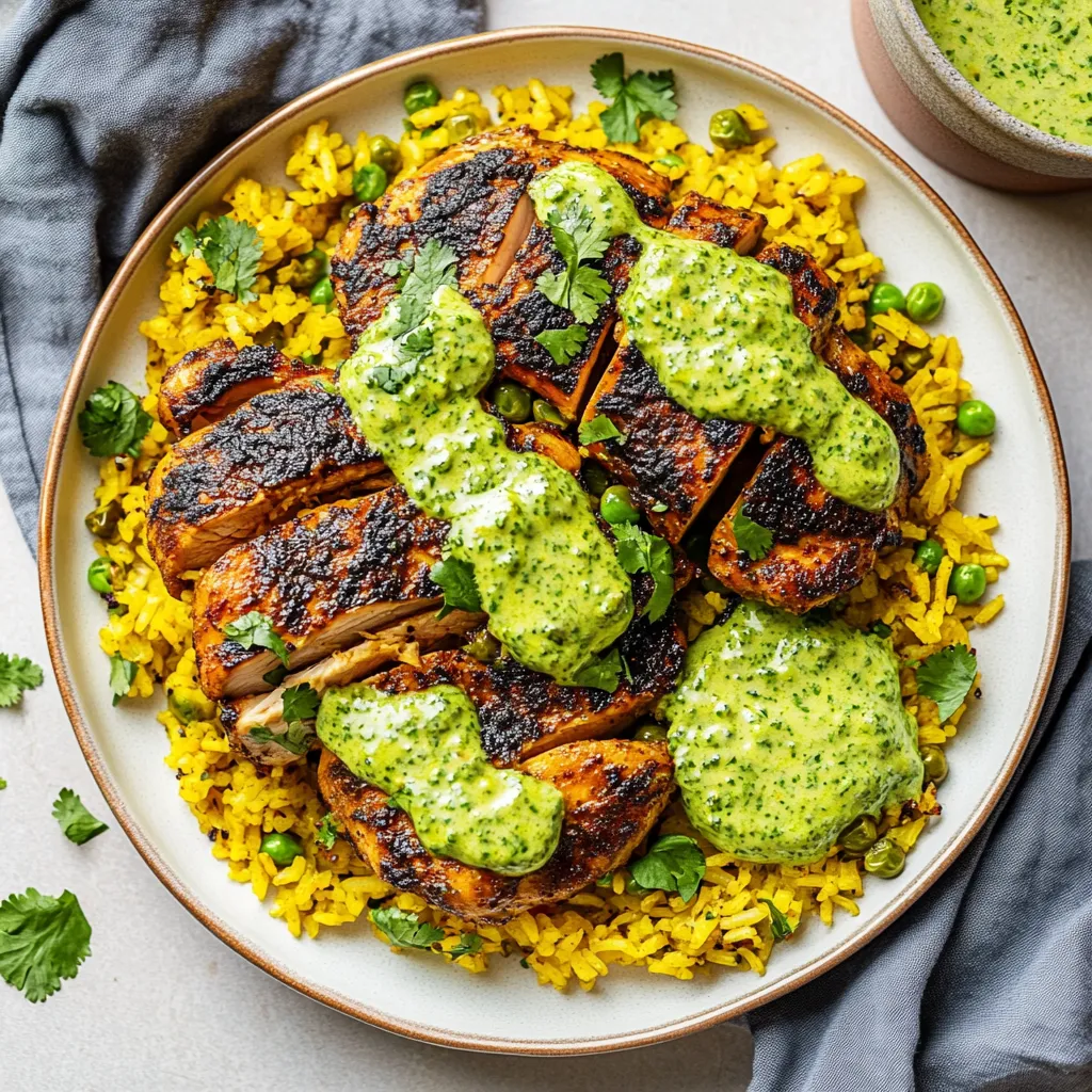 Peruvian Chicken with Green Sauce Recipe