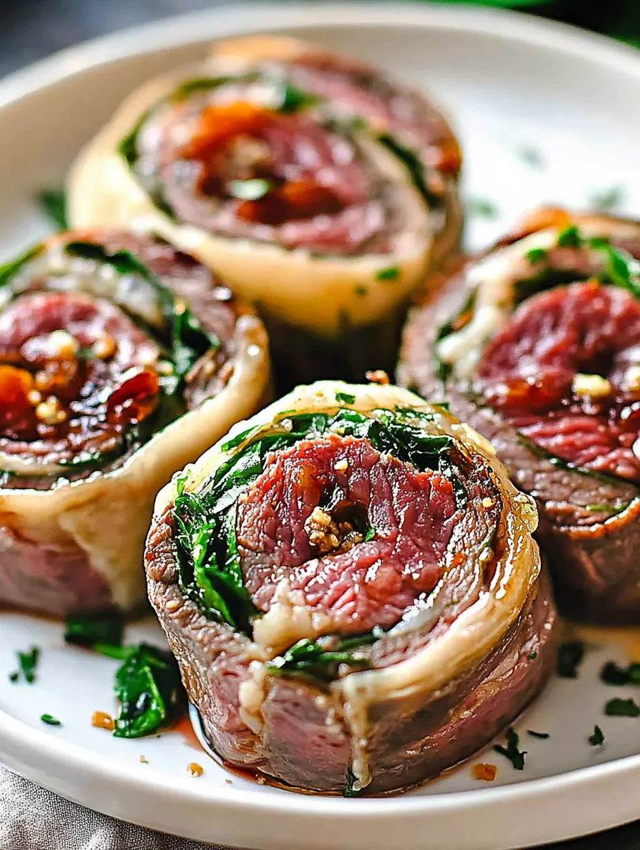 Stuffed Steak Pinwheels Recipe