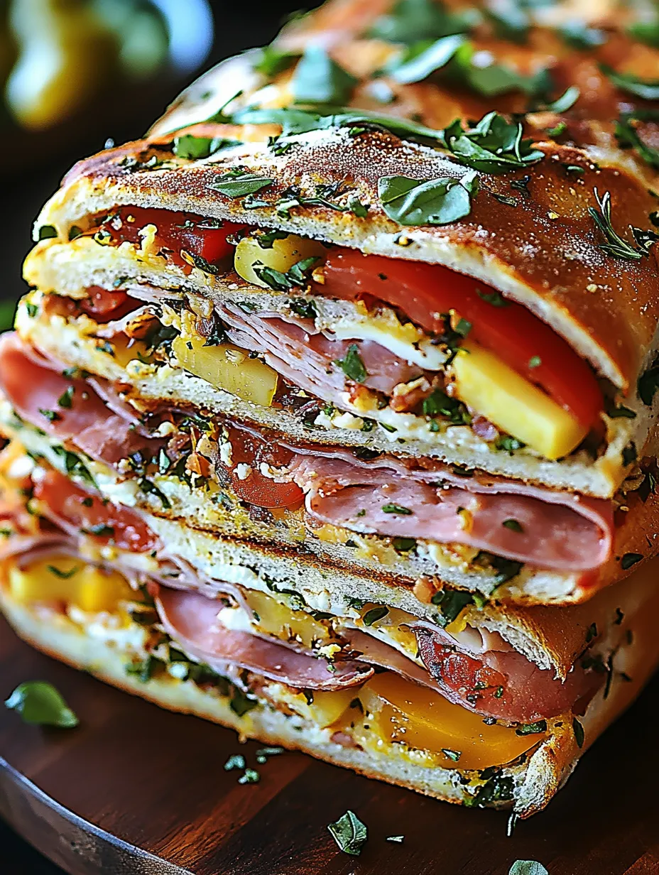Easy Classic Italian Muffuletta Sandwich Recipe