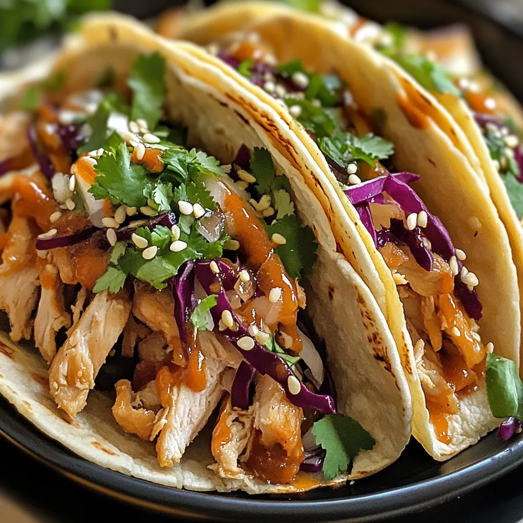 Crispy Asian Chicken Wonton Tacos Recipe