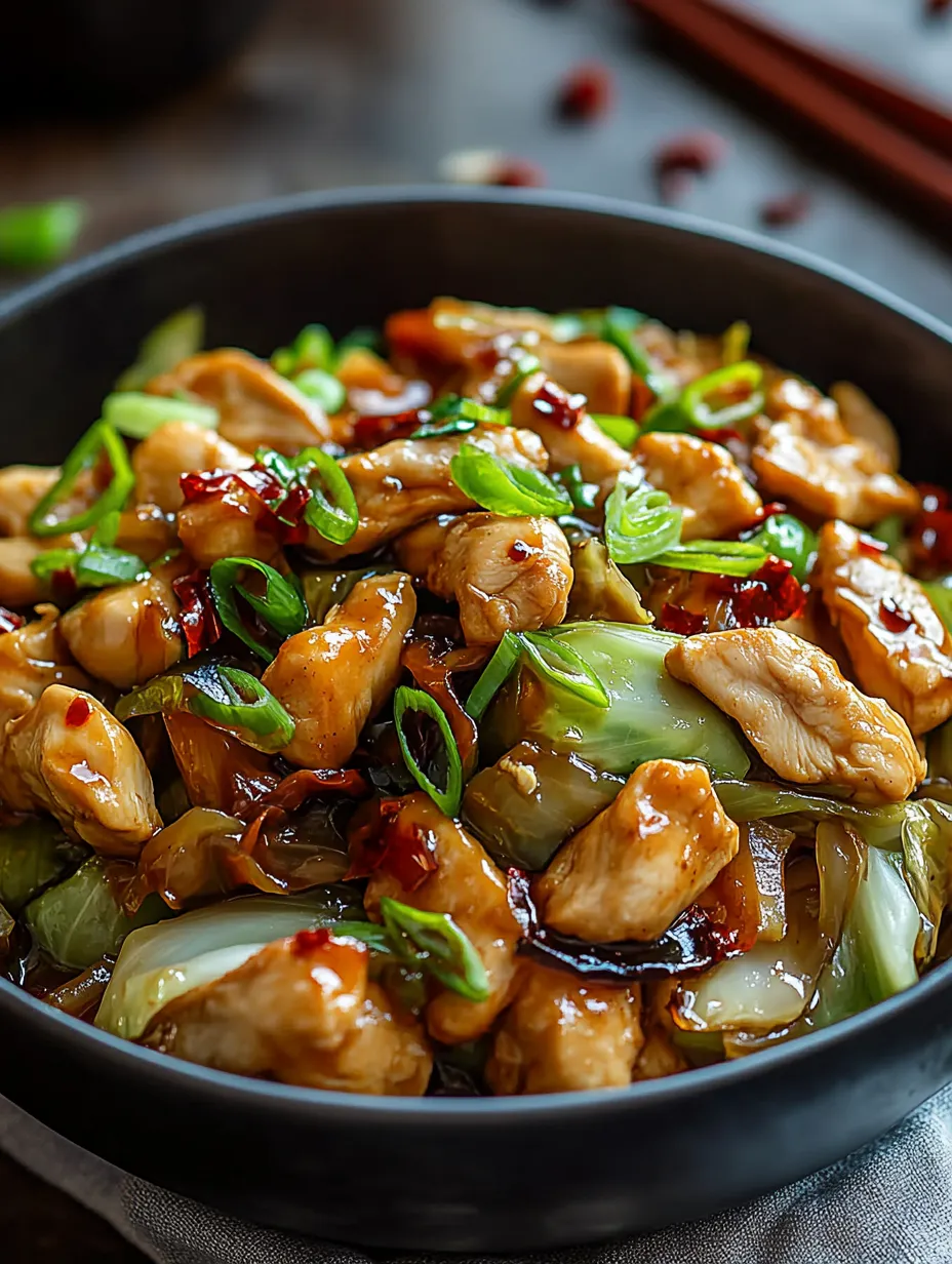 Chinese Chicken Cabbage Stir-Fry Recipe