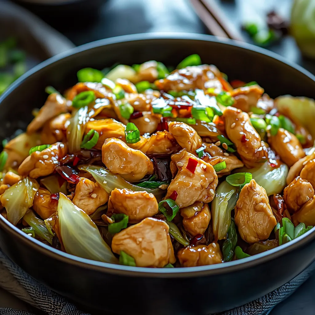 Quick Chinese Chicken Cabbage Stir-Fry Recipe