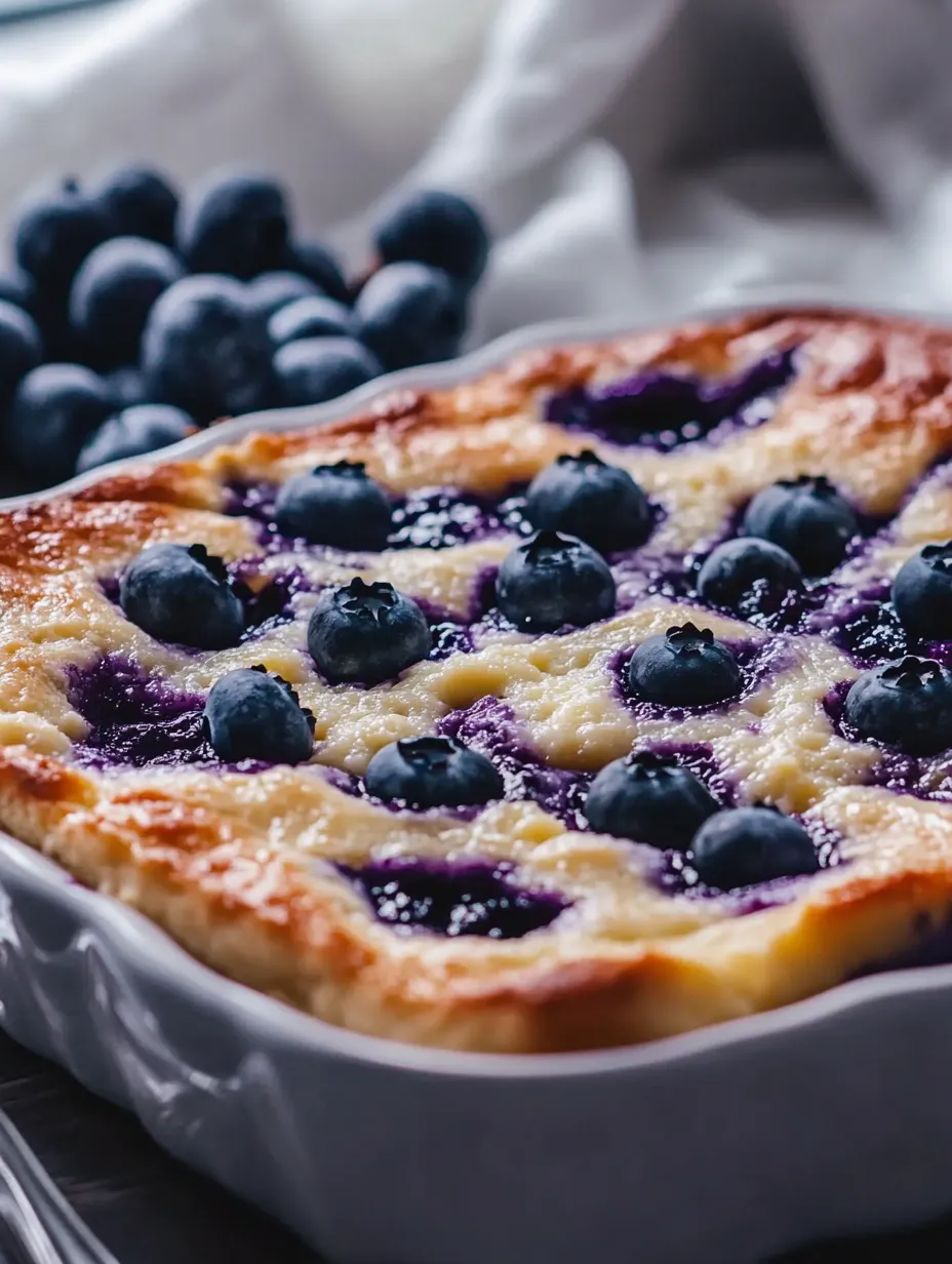 Blueberry Cottage Cheese Breakfast Bake