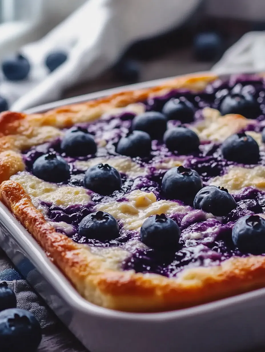 Easy Blueberry Cottage Cheese Breakfast Bake