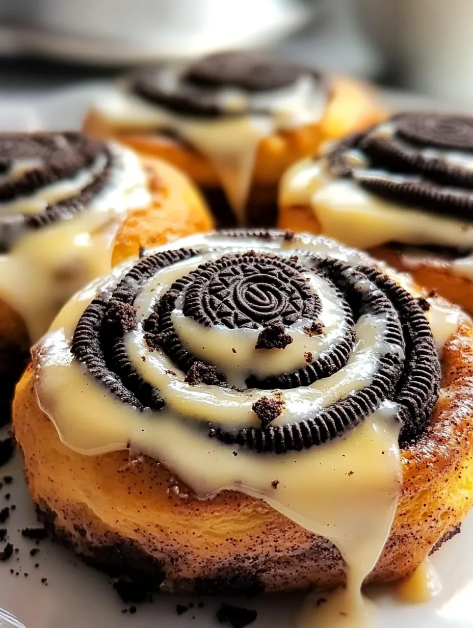 Oreo Stuffed Cinnamon Rolls