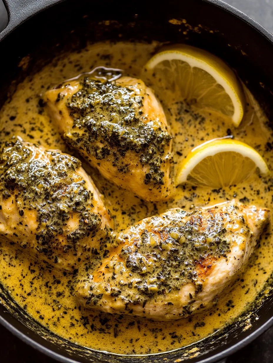 Easy Creamy Lemon Herb Parmesan Chicken