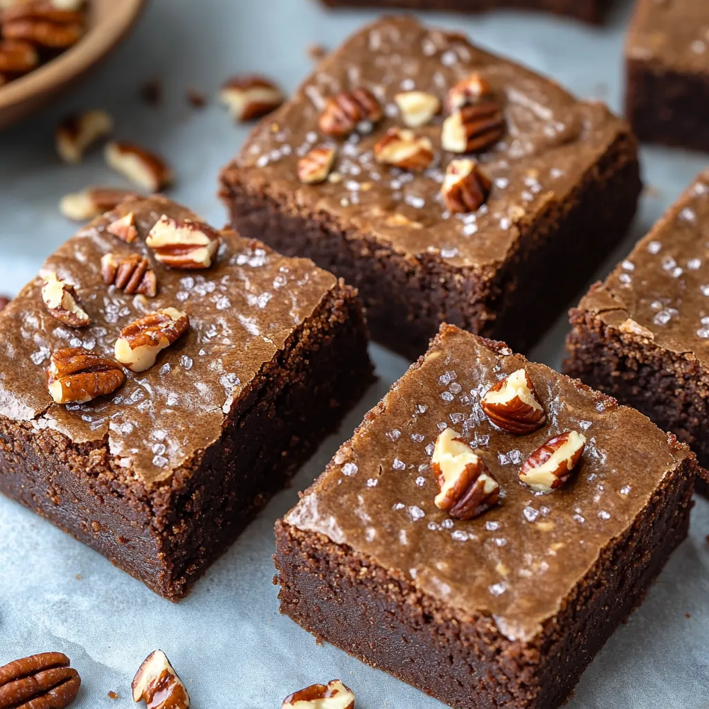 Healthy No-Bake Caramel Pecan Brownies Recipe