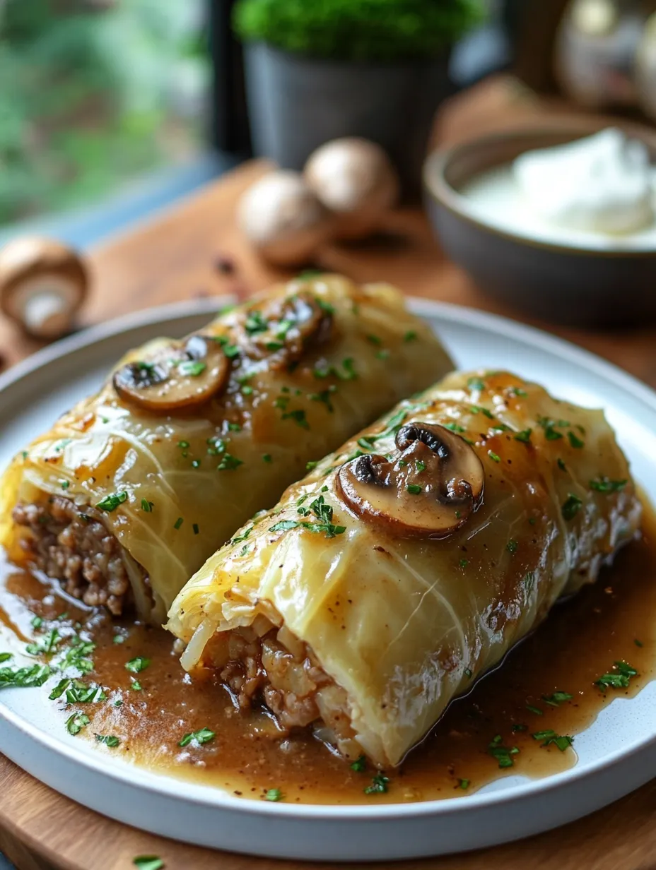 Gołąbki with Mushroom Sauce Recipe