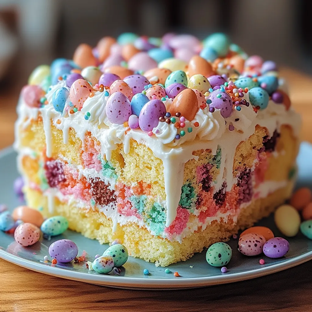 Easy Easter Poke Cake Recipe