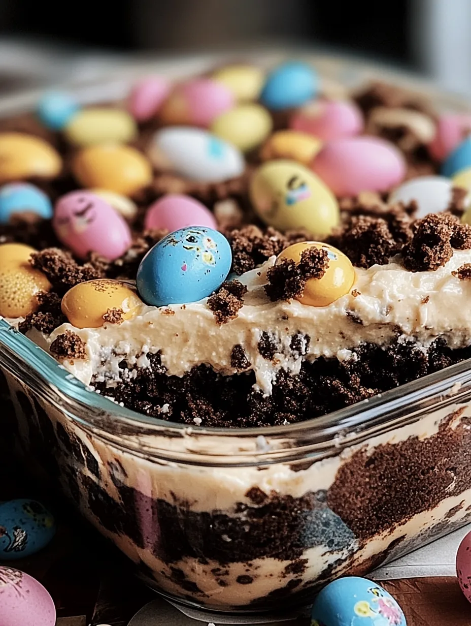 No-Bake Easter Dirt Cake Casserole