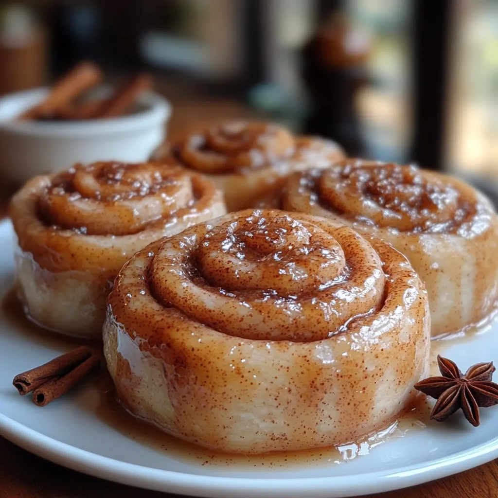 Chai Cinnamon Rolls with Caramel Sauce & Cream Cheese Frosting