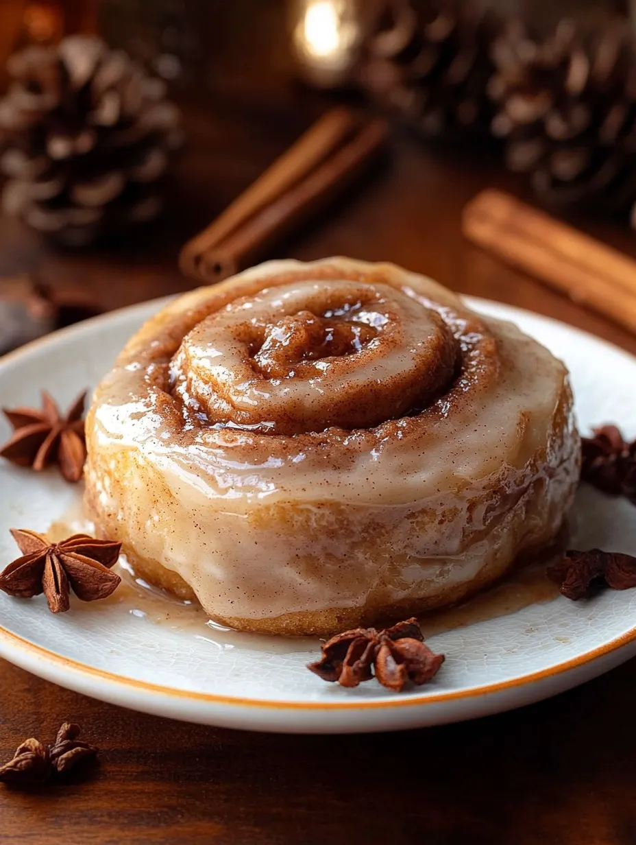 Chai Cinnamon Rolls with Caramel Sauce