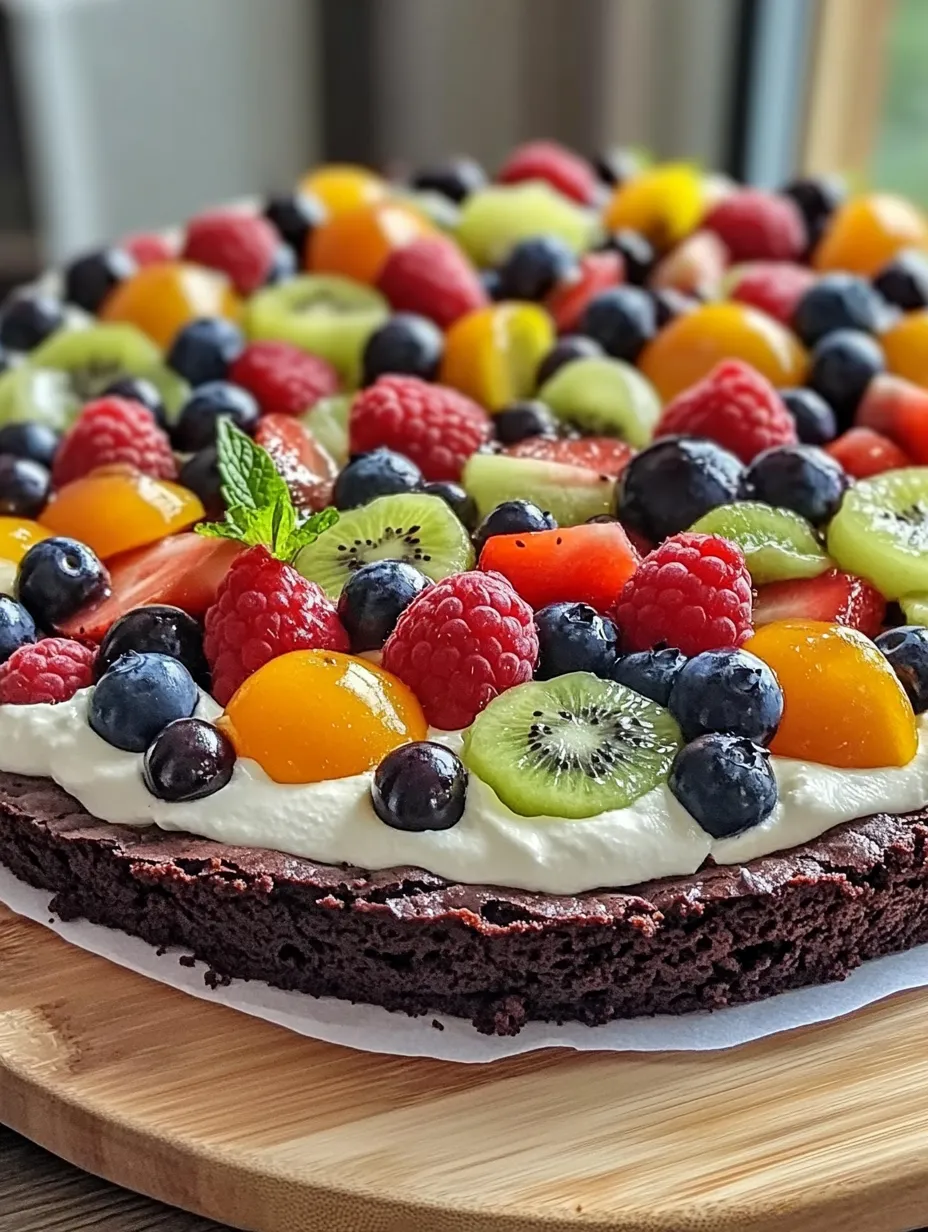 Brownie Fruit Pizza