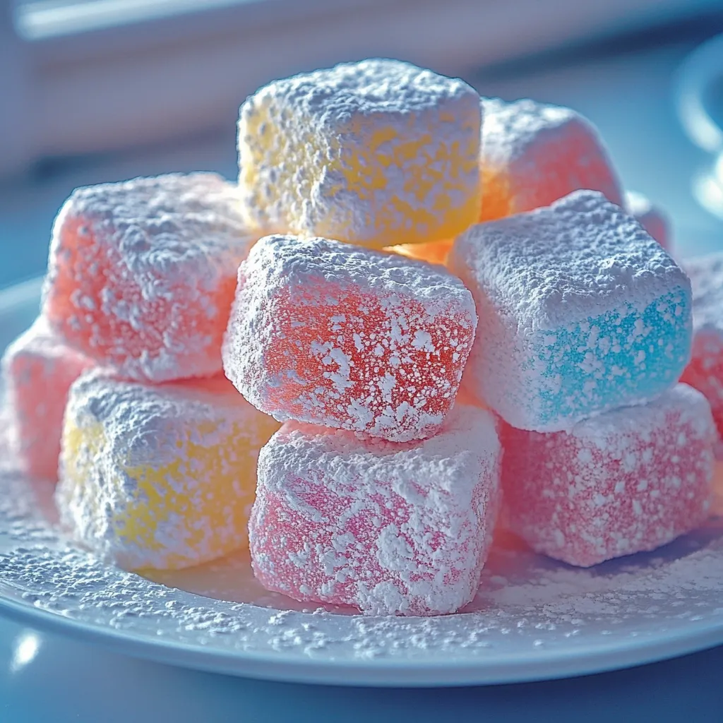 Fluffy Cotton Candy Marshmallows