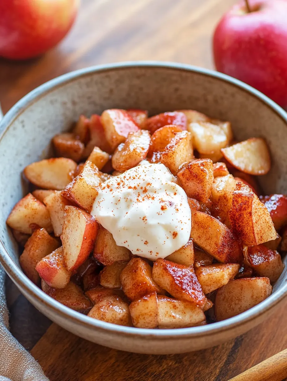 Quick Air Fryer Cinnamon Apples