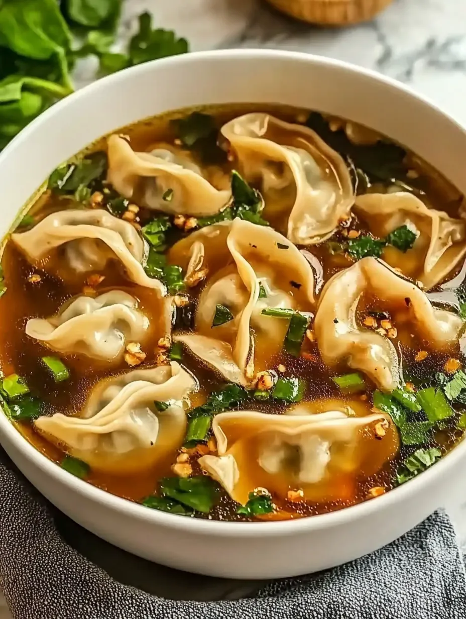 Quick Potsticker Soup