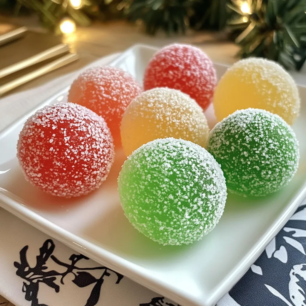 Mom's Christmas Jello Balls