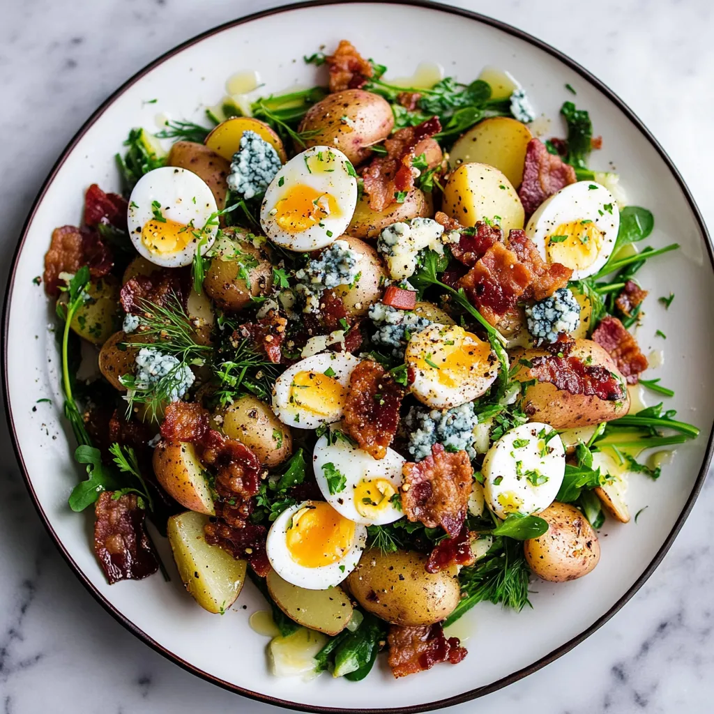 Crispy Potatoes with Jammy Eggs & Bacon