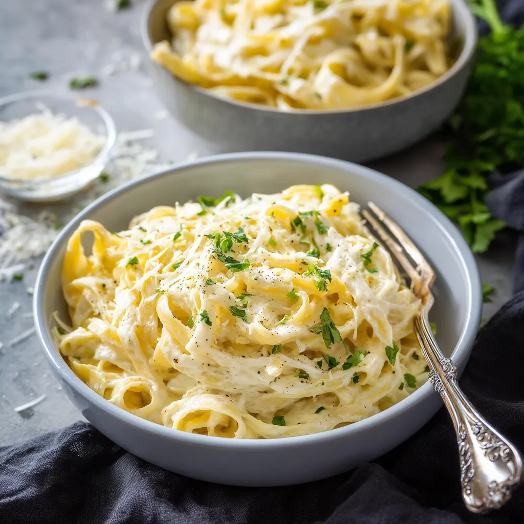 Easy Cottage Cheese Fettuccine Alfredo