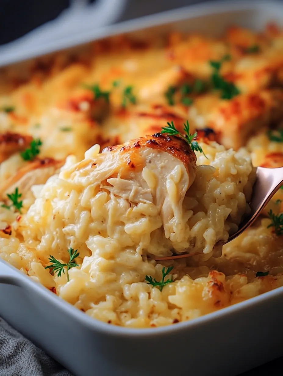 Easy Angel Chicken Rice Casserole