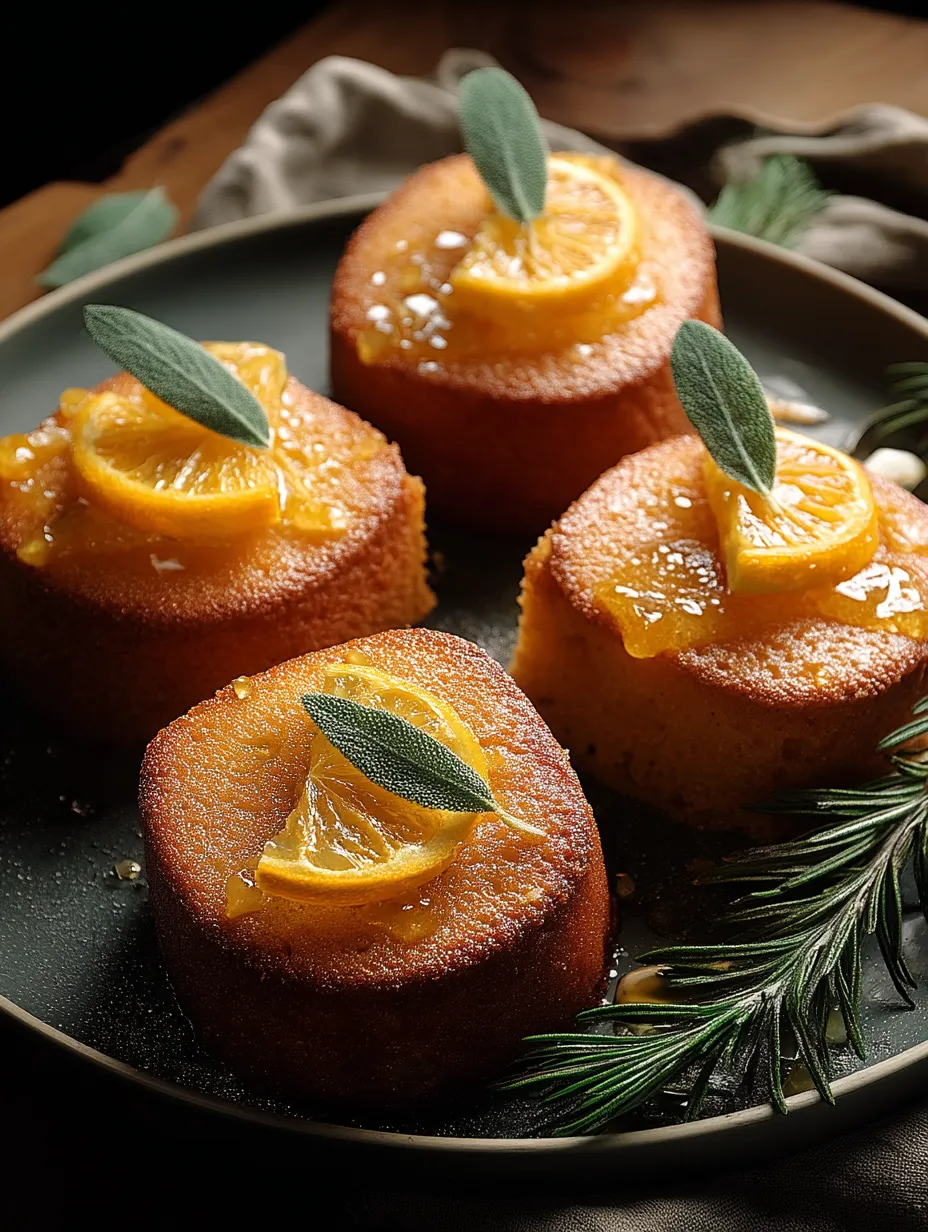 Orange Ginger Honey Cakes Recipe