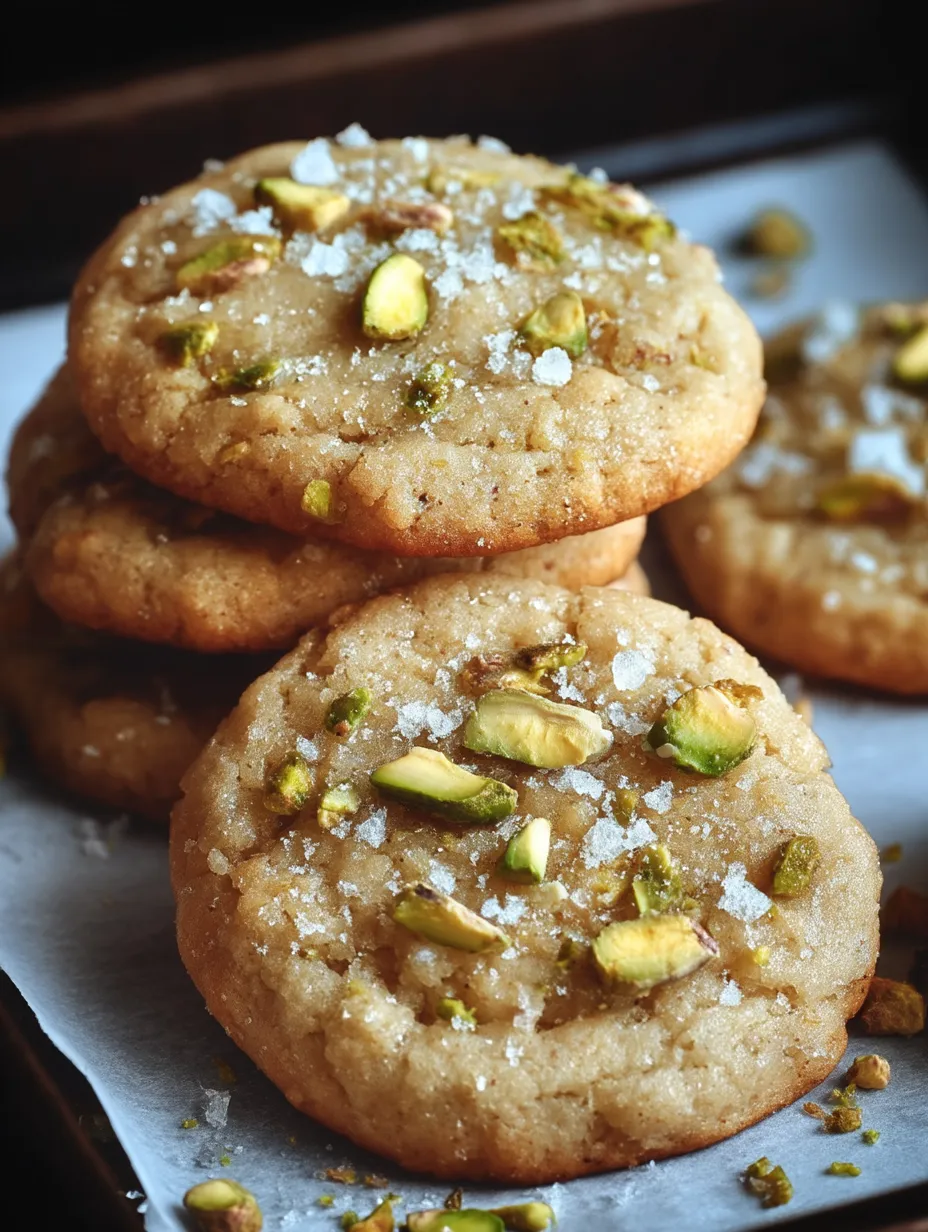 Easy Salted Honey Pistachio Cookies