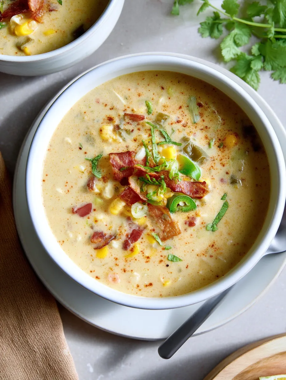 Roasted Poblano Corn Chowder Recipe