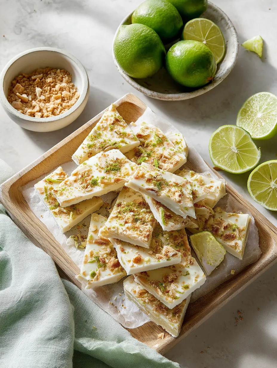 Easy Key Lime Pie Yogurt Bark
