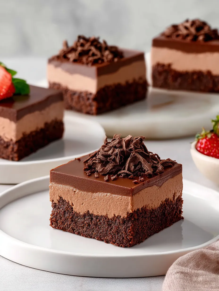 Easy Chocolate Mousse Brownies